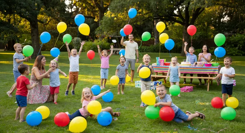 childrens birthday garden